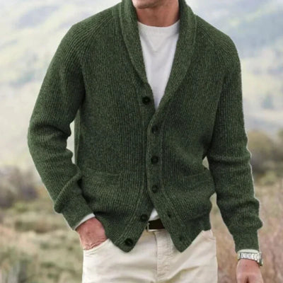 Chester | Men's Shawl Collar Button Up Cardigan