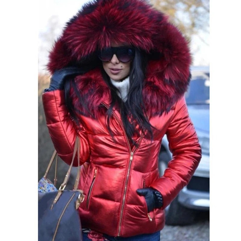 Clementine | Women's Faux Fur Hooded Puffer Jacket
