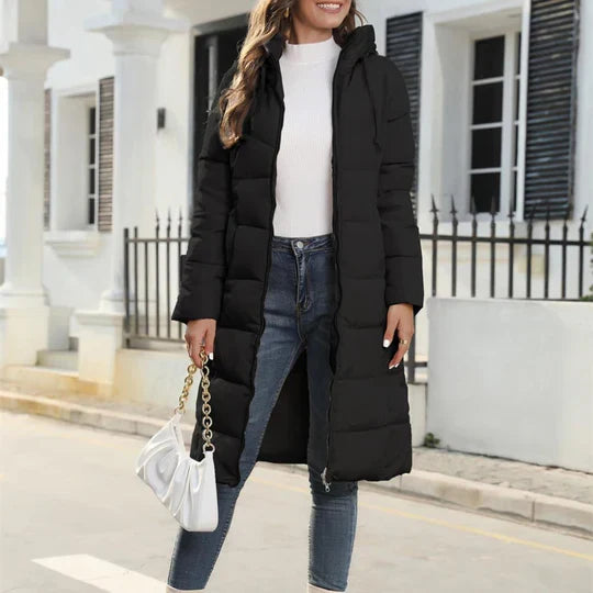 Colette | Women's Long Hooded Down Puffer Coat
