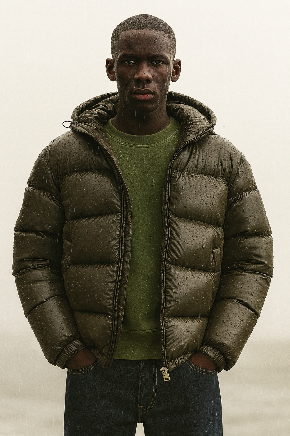 Dalton | Men's Glossy Hooded Down Puffer Jacket