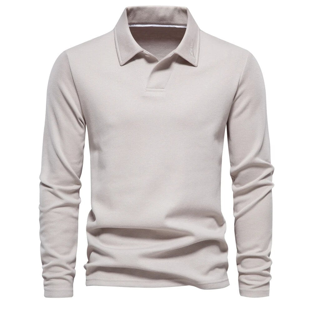 Eamon | Men's Long Sleeve Polo Collar Jumper