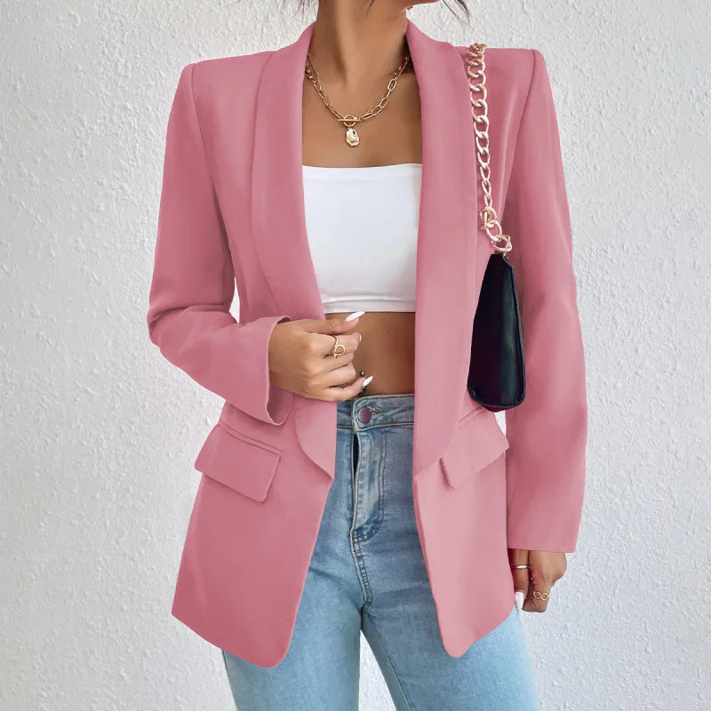 Eleanor | Women's Longline Open Front Blazer