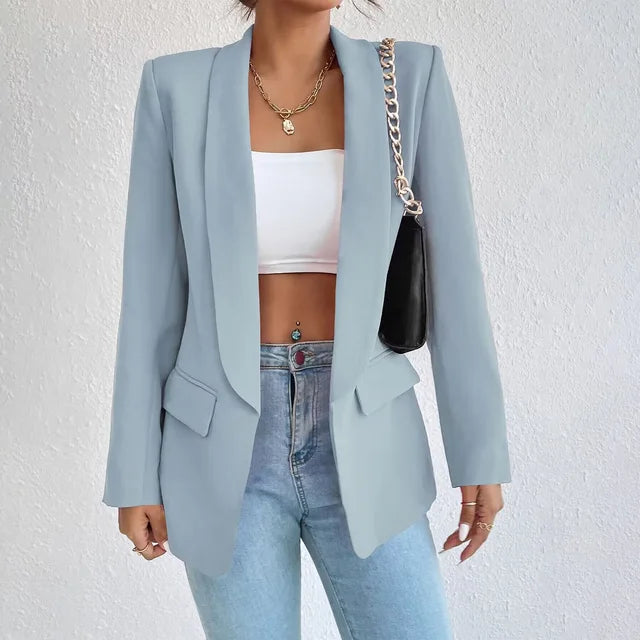 Eleanor | Women's Longline Open Front Blazer