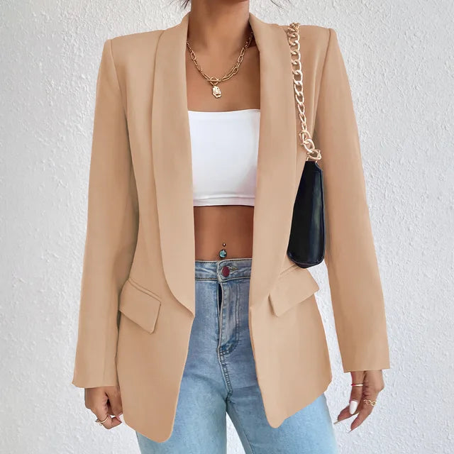 Eleanor | Women's Longline Open Front Blazer