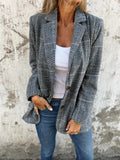 Elodie | Women's Check Tailored Blazer
