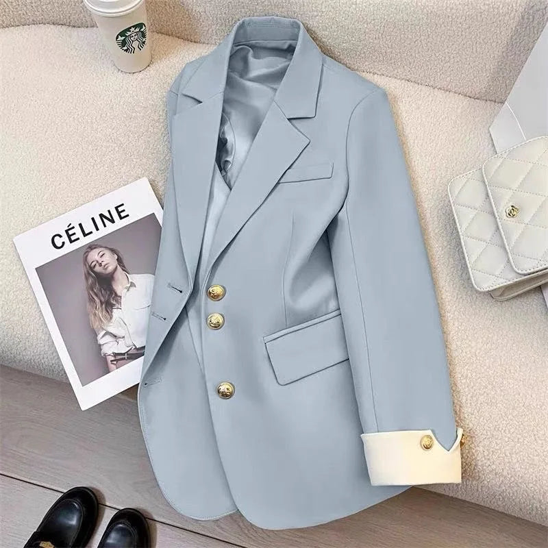 Elowen | Women's Contrast Cuff Tailored Blazer