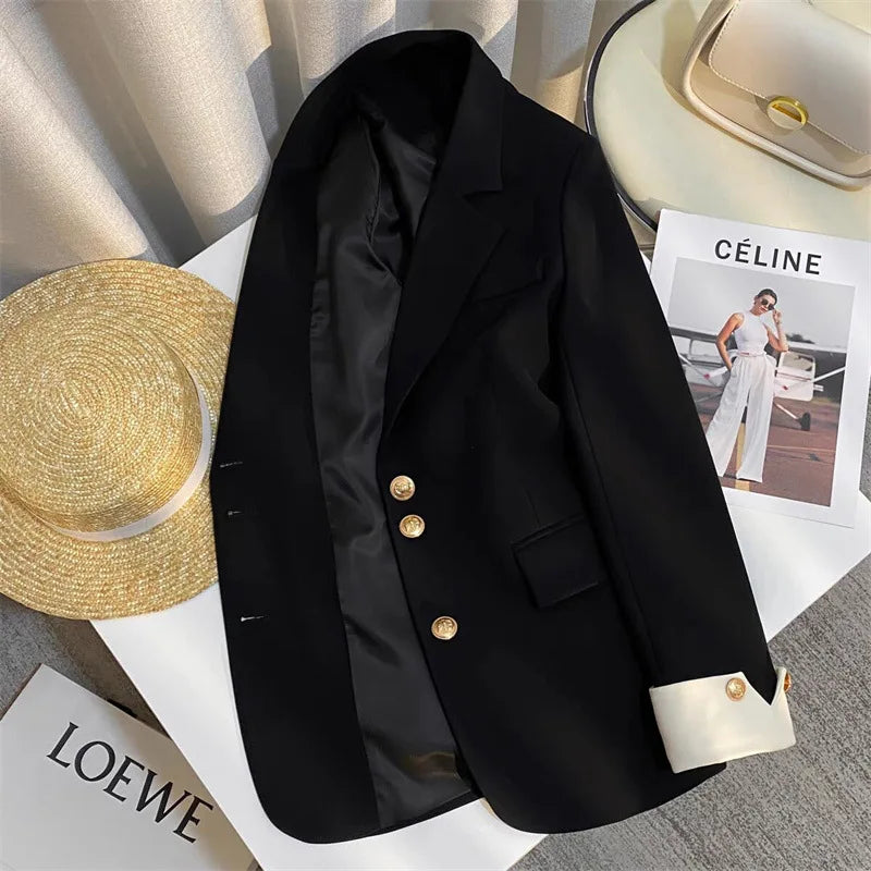 Elowen | Women's Contrast Cuff Tailored Blazer