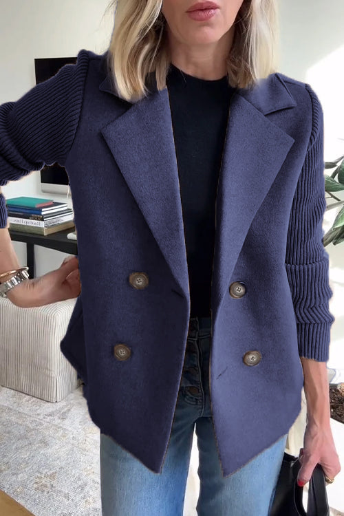Emmeline | Women's Knit Sleeve Tailored Blazer