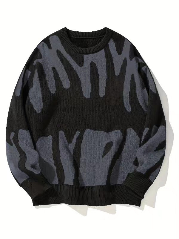Everett | Men's Abstract Pattern Knit Jumper
