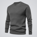 Ezra | Men's Waffle Knit Crew Neck Jumper