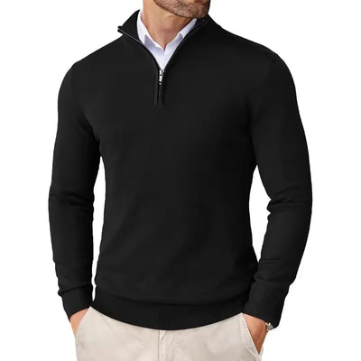 Fletcher | Men's Cotton Blend Half Zip Jumper