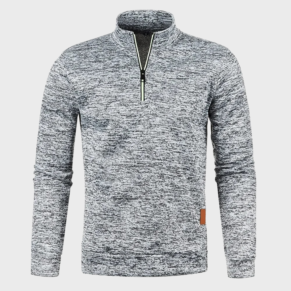 Gideon | Men's Marl Half Zip Jumper