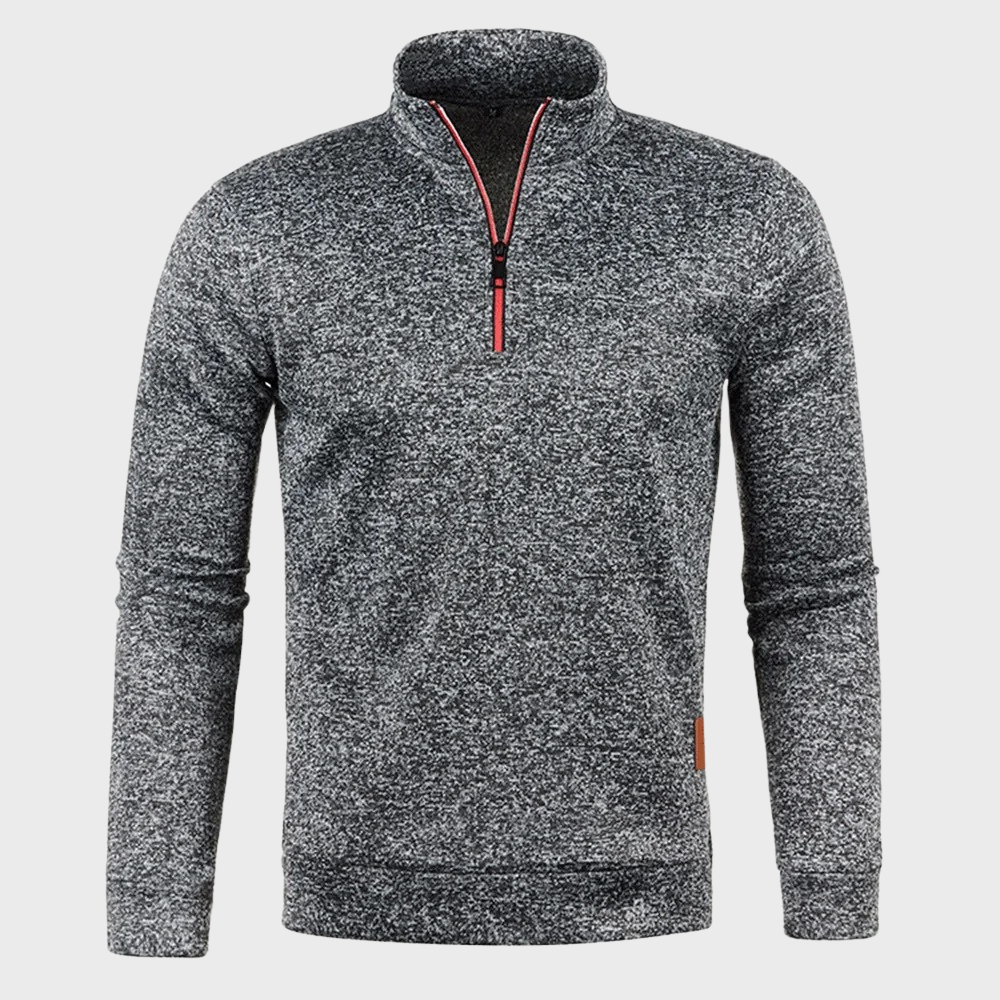 Gideon | Men's Marl Half Zip Jumper