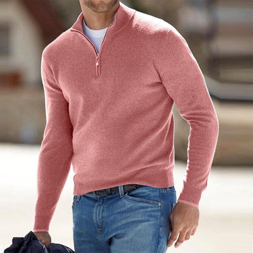 Gregor | Men's Fine Knit Half Zip Jumper