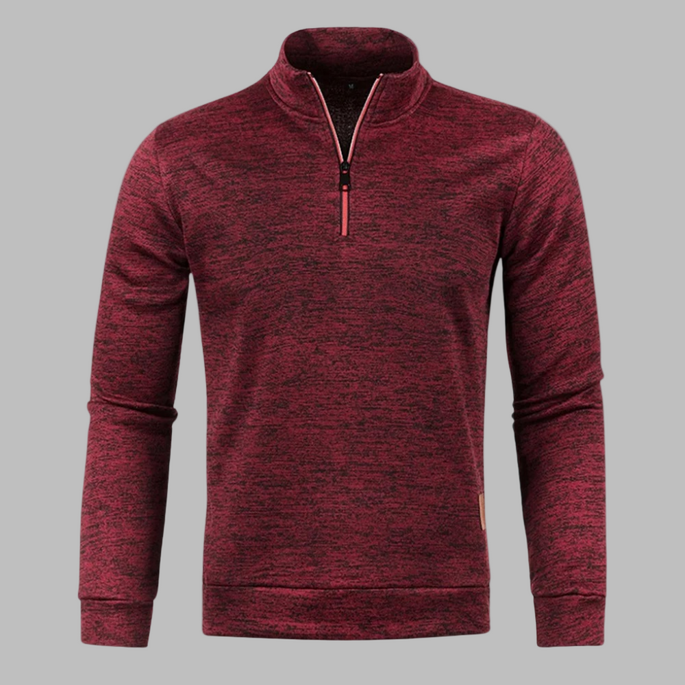 Griffin | Men's Heather Knit Half Zip Jumper