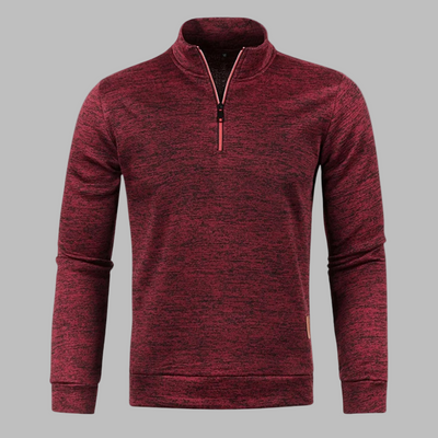 Griffin | Men's Heather Knit Half Zip Jumper