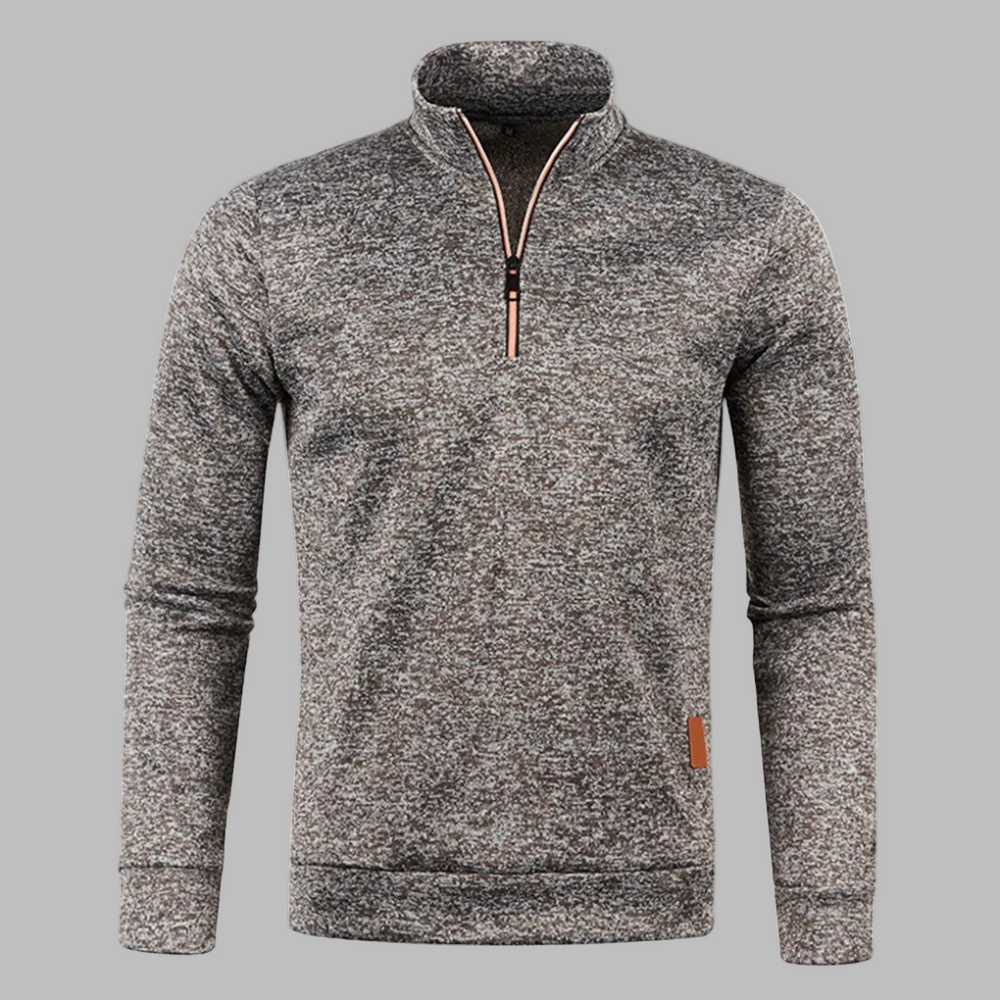Griffin | Men's Heather Knit Half Zip Jumper