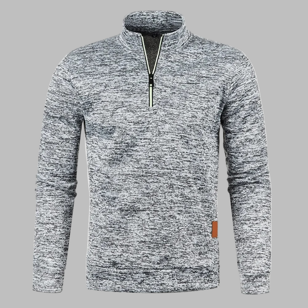 Griffin | Men's Heather Knit Half Zip Jumper