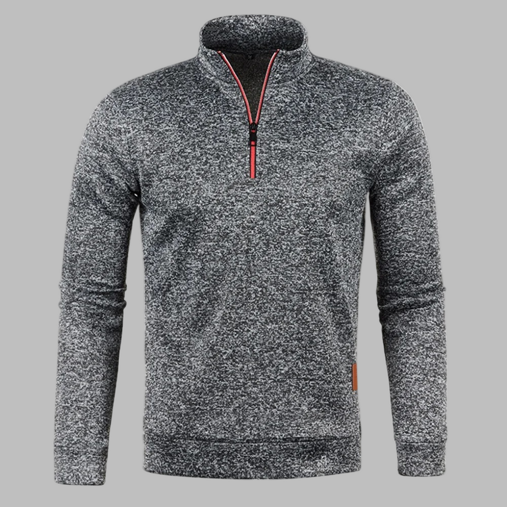 Griffin | Men's Heather Knit Half Zip Jumper
