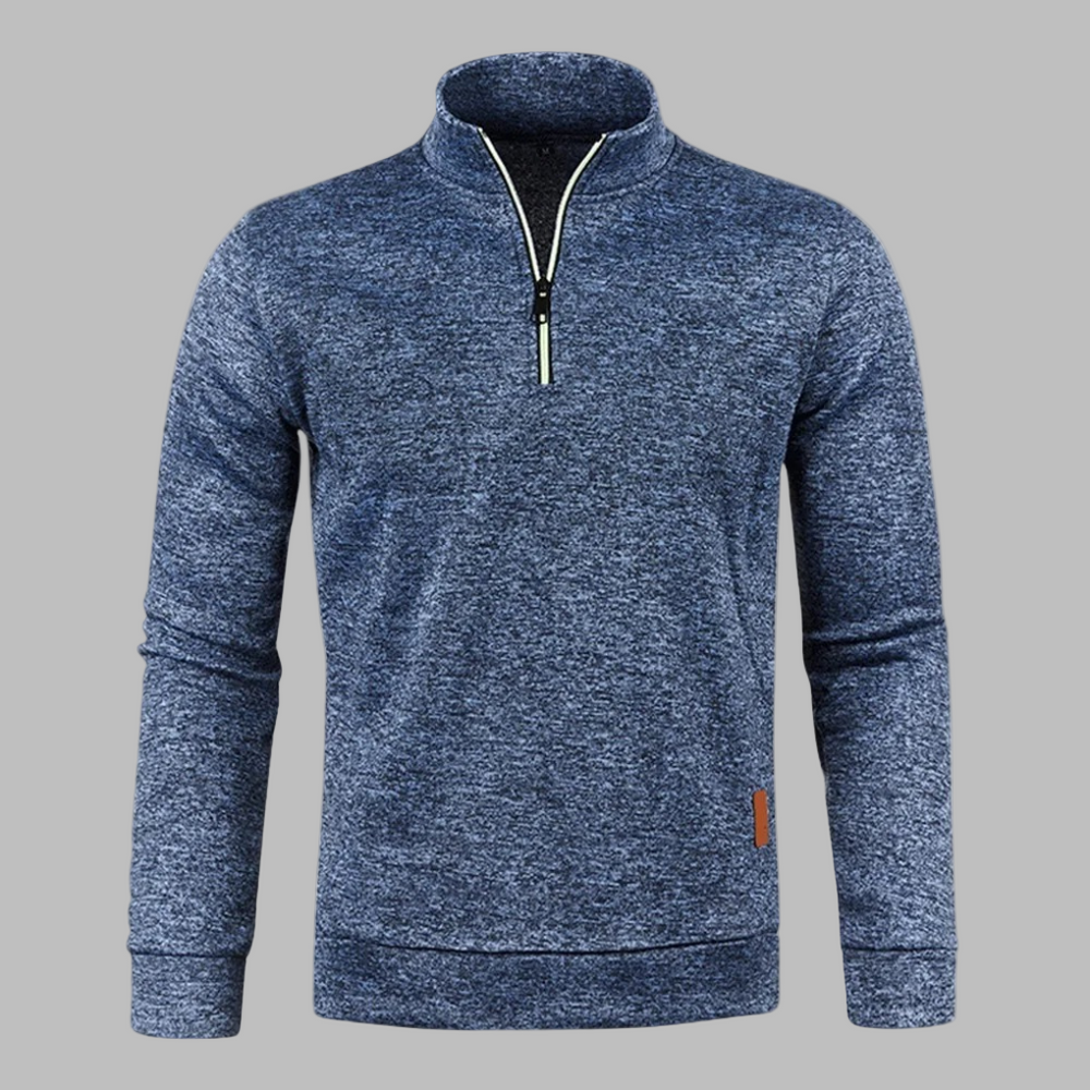 Griffin | Men's Heather Knit Half Zip Jumper
