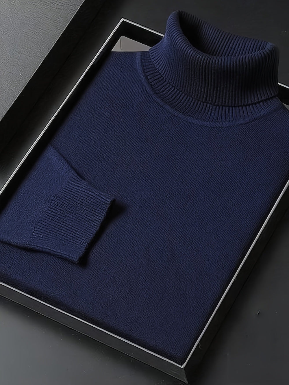 Hamish | Men's Fine Knit Roll Neck Jumper