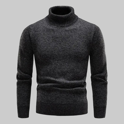 Harlan | Men's Marl Knit Polo Neck Jumper