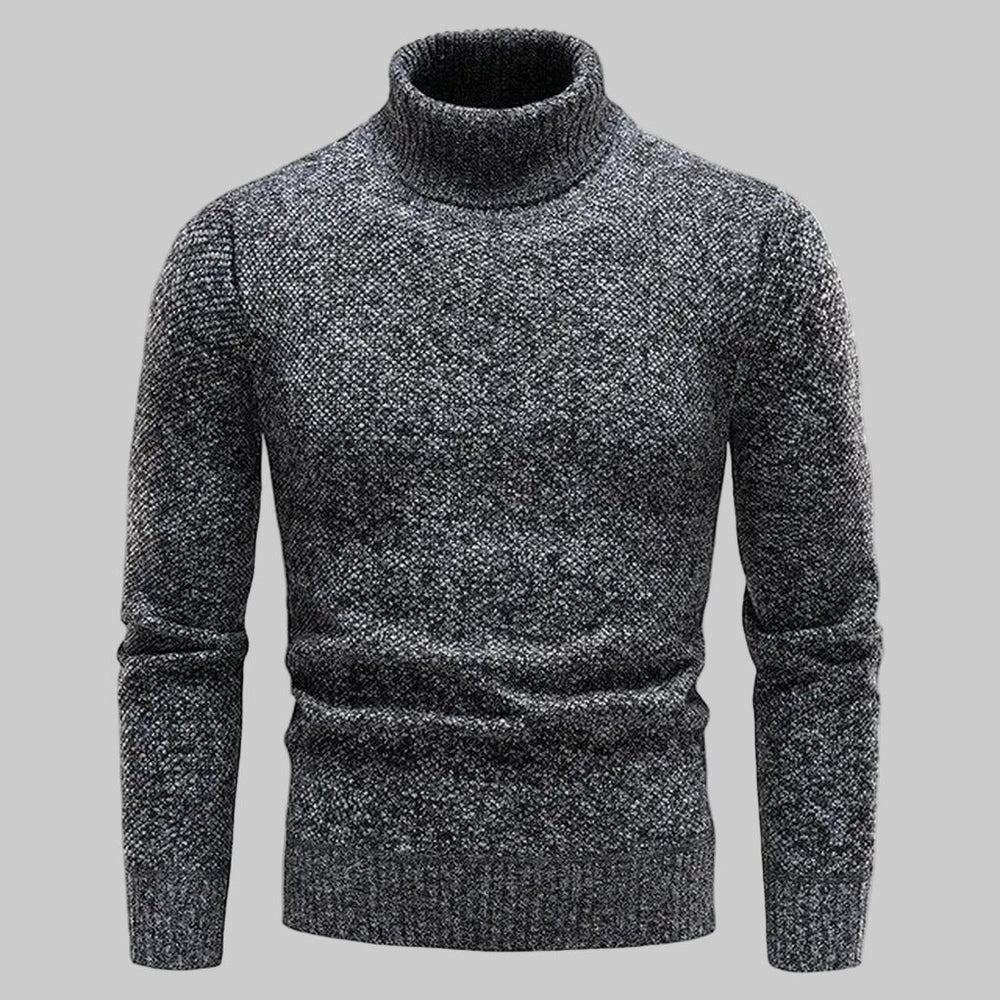Harlan | Men's Marl Knit Polo Neck Jumper