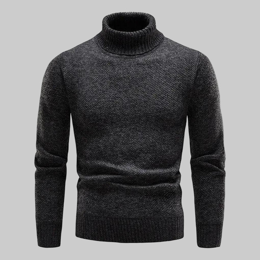 Harlan | Men's Marl Knit Polo Neck Jumper