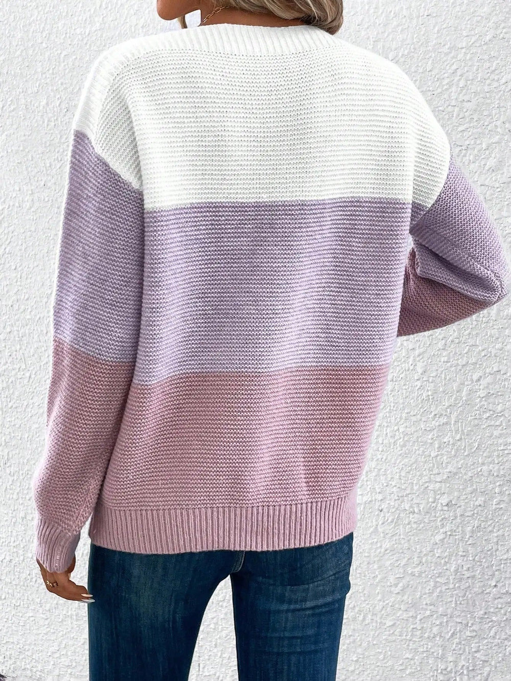 Helena | Women's Colour Block Knitted Jumper