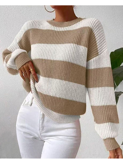 Hollis | Women's Wide Striped Crew Neck Jumper