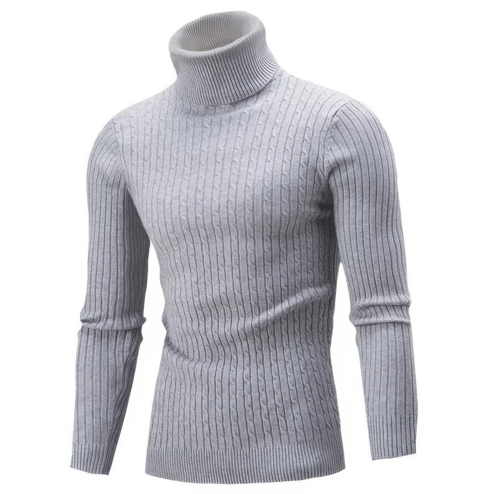 Ignatius | Men's Ribbed Roll Neck Jumper