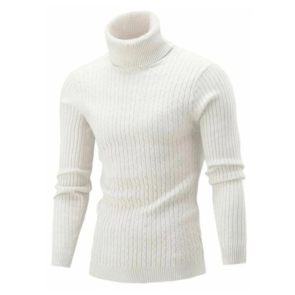 Ignatius | Men's Ribbed Roll Neck Jumper
