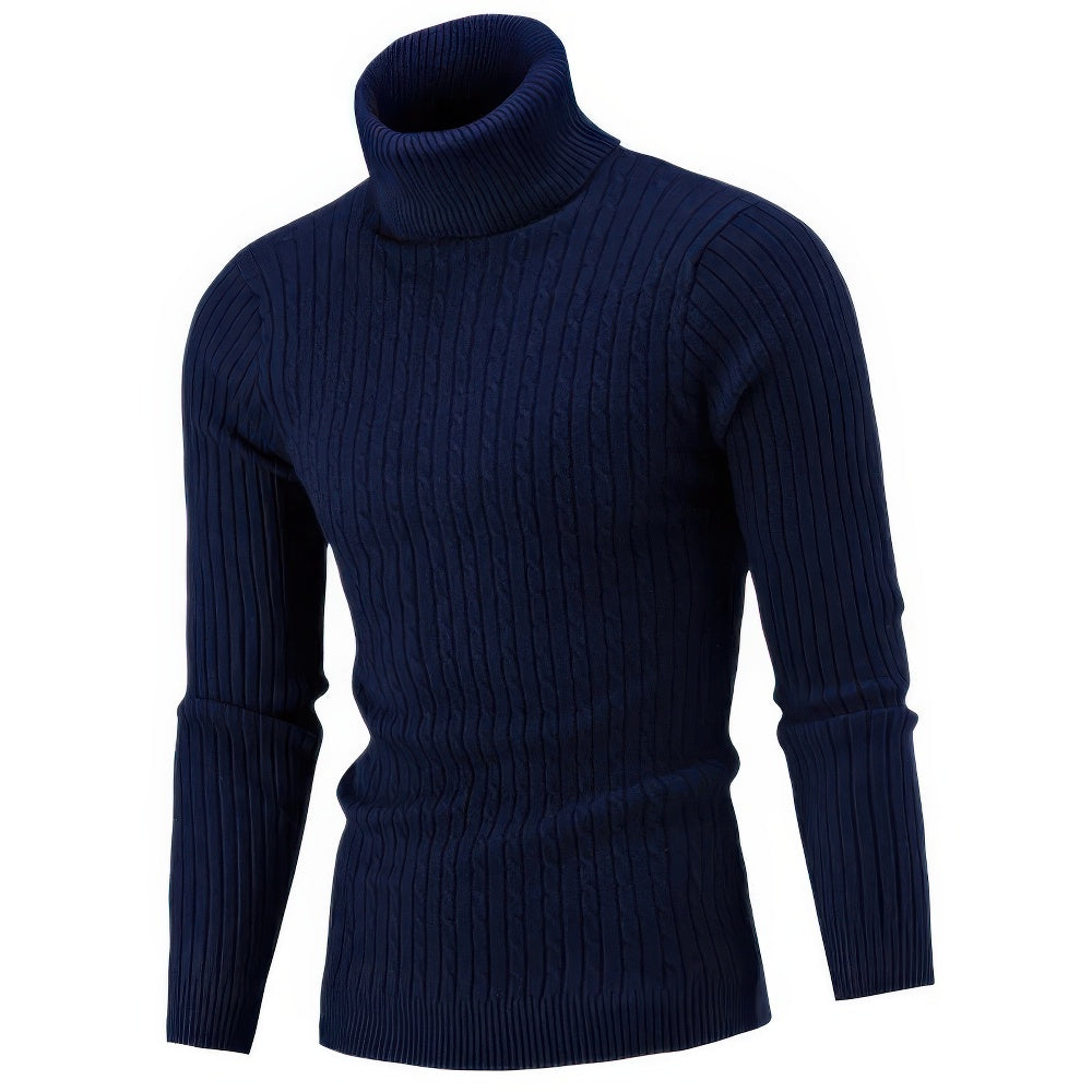 Ignatius | Men's Ribbed Roll Neck Jumper