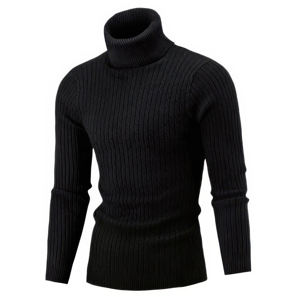 Ignatius | Men's Ribbed Roll Neck Jumper