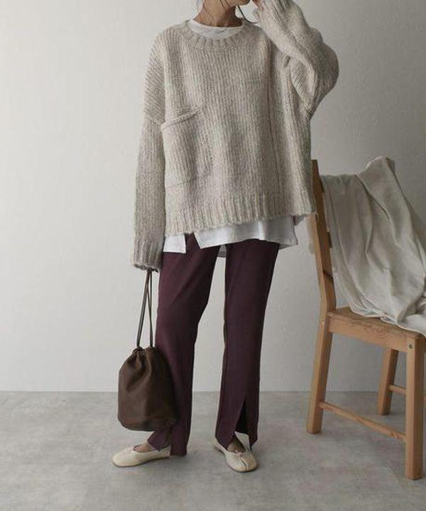 Isadora | Women's Chunky Knit Pocket Jumper