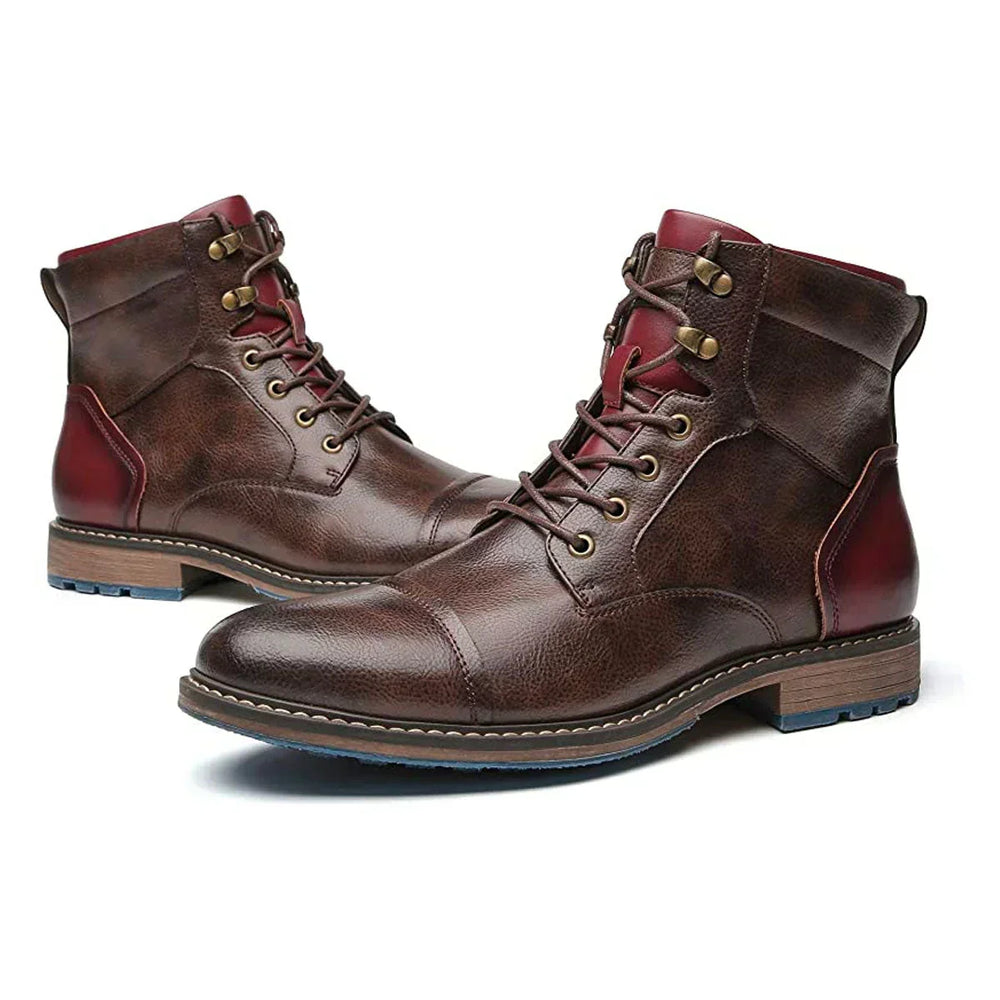 Isidore | Men's Cap Toe Leather Oxford Boots