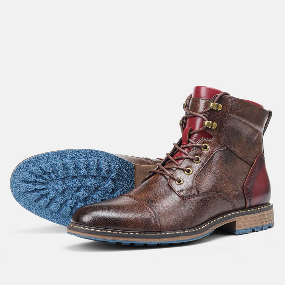 Isidore | Men's Cap Toe Leather Oxford Boots
