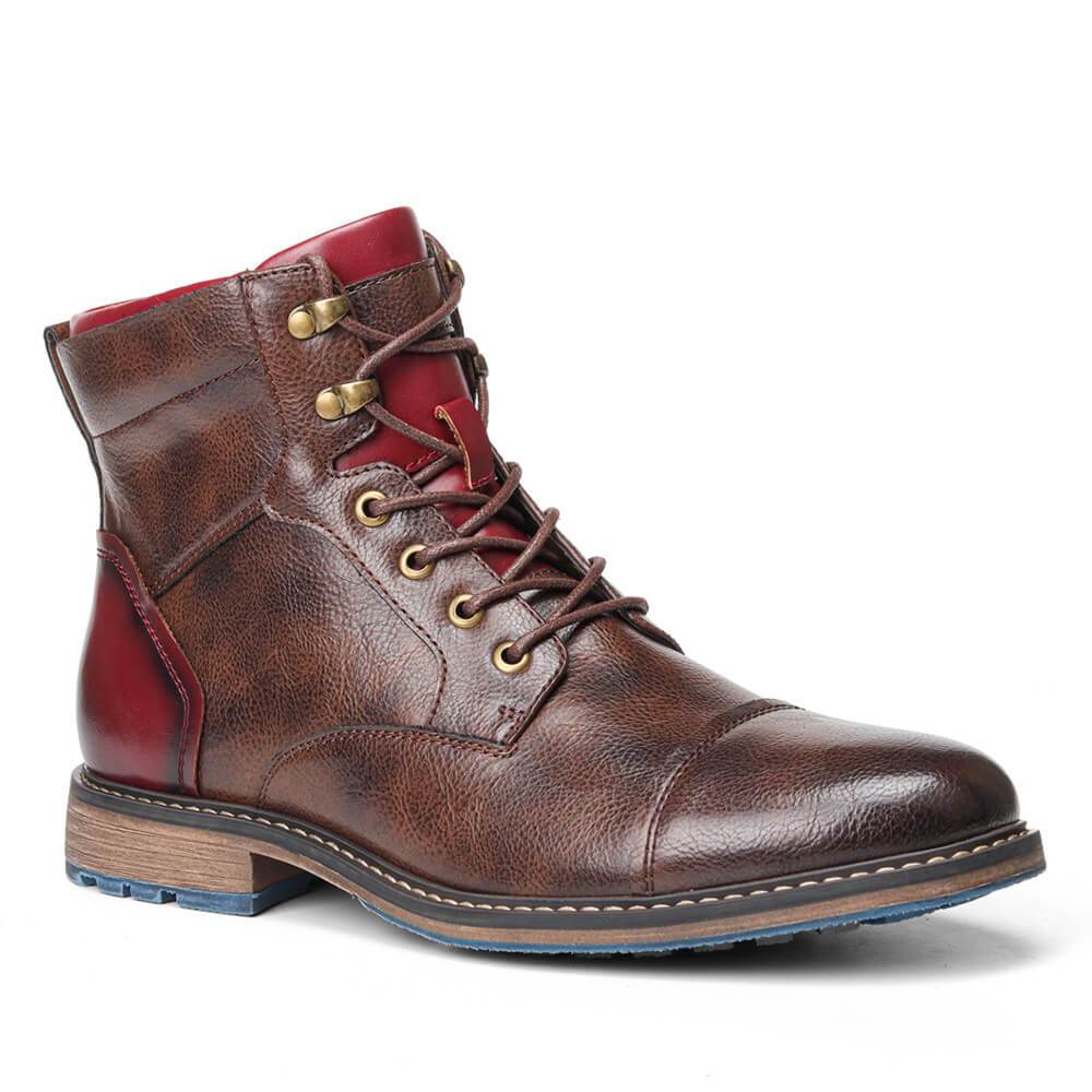 Isidore | Men's Cap Toe Leather Oxford Boots