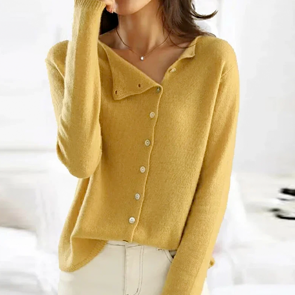 Junia | Women's Asymmetric Button Cardigan