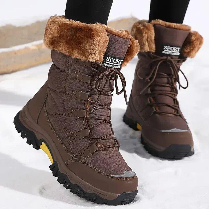 Katarina | Women's Faux Fur Lace-Up Snow Boots