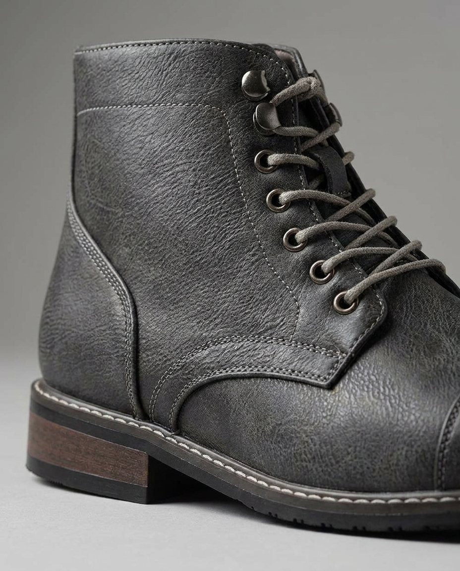 Killian | Men's Cap Toe Lace-Up Leather Boots