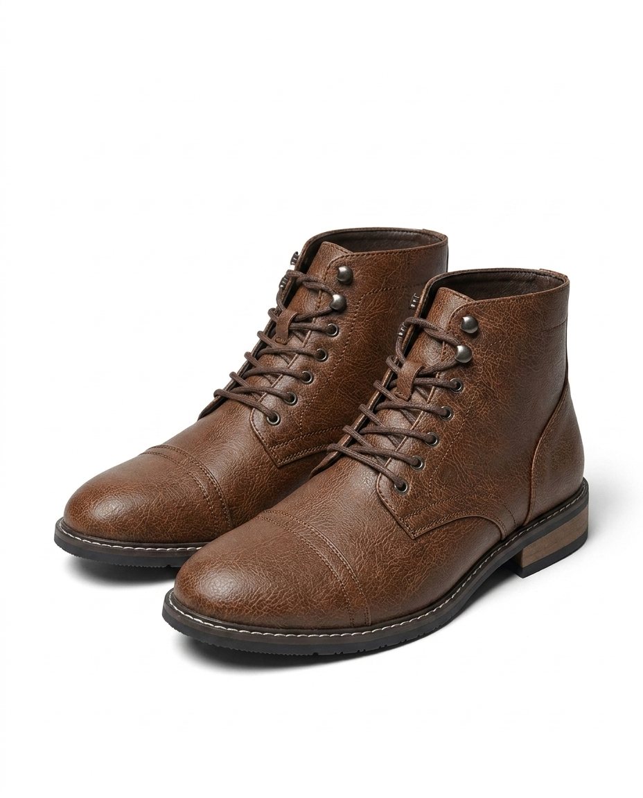Killian | Men's Cap Toe Lace-Up Leather Boots