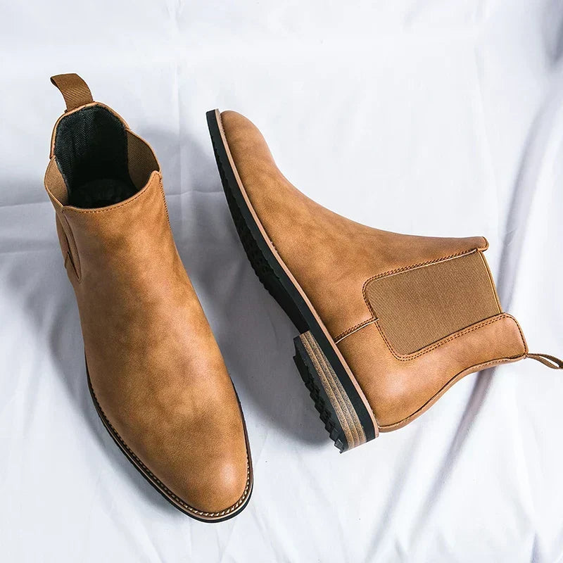 Leopold | Men's Minimalist Leather Chelsea Boots