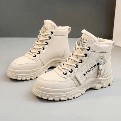 Linnea | Women's Faux Fur Lined Lace-Up Boots