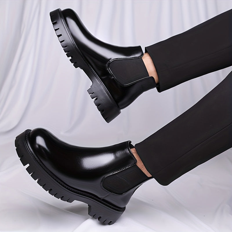 Lionel | Men's Chunky Sole Leather Chelsea Boots