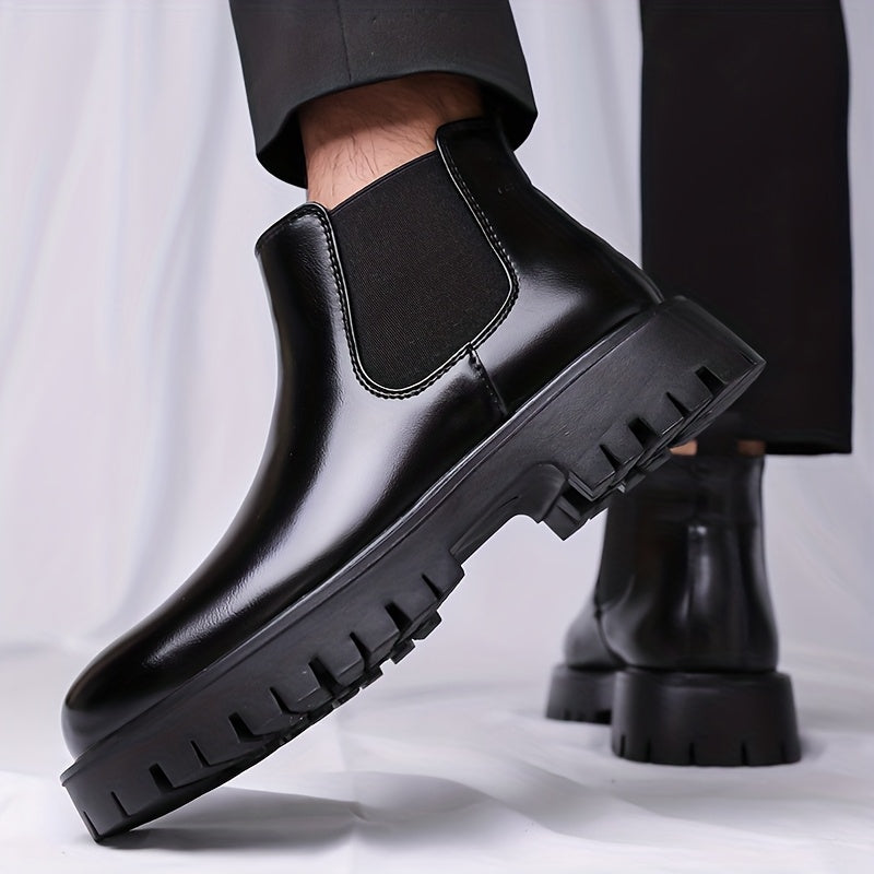 Lionel | Men's Chunky Sole Leather Chelsea Boots
