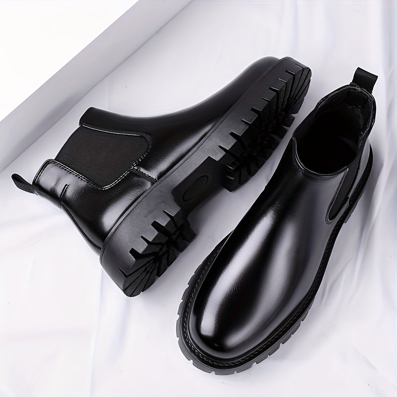Lionel | Men's Chunky Sole Leather Chelsea Boots