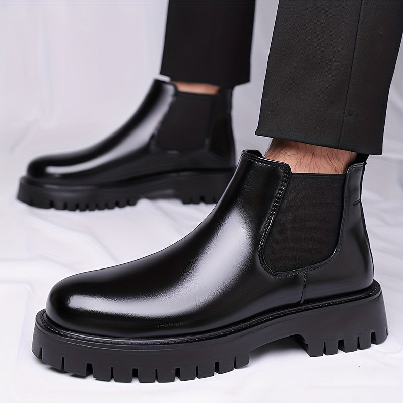 Lionel | Men's Chunky Sole Leather Chelsea Boots