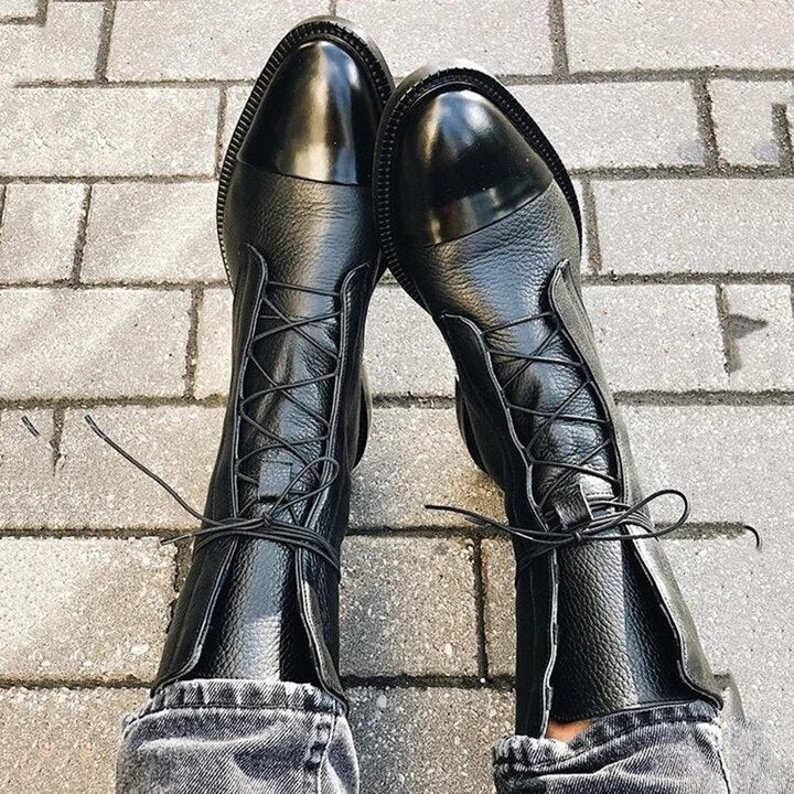 Louisa | Women's Lace-Up Leather Ankle Boots