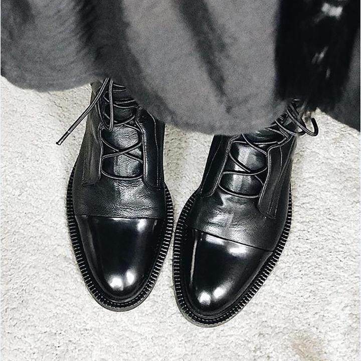 Louisa | Women's Lace-Up Leather Ankle Boots